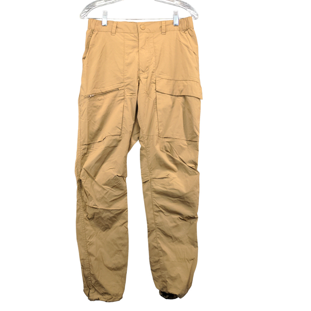 Columbia Womens Hiking Pants Brown 32/42 Zipped Pockets Nylon Actual 29x29